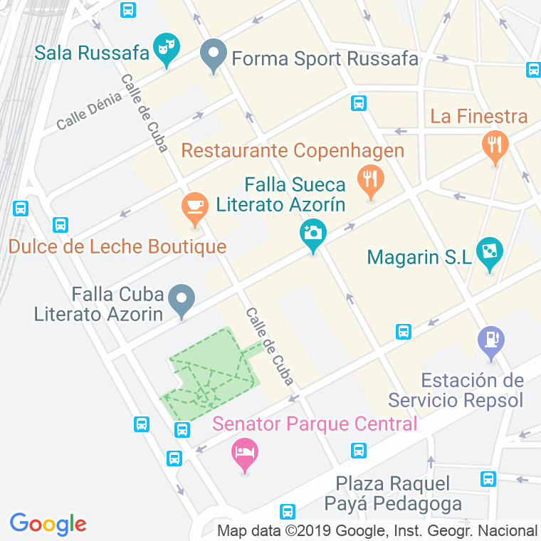 Código Postal calle Literato Azorin en Valencia