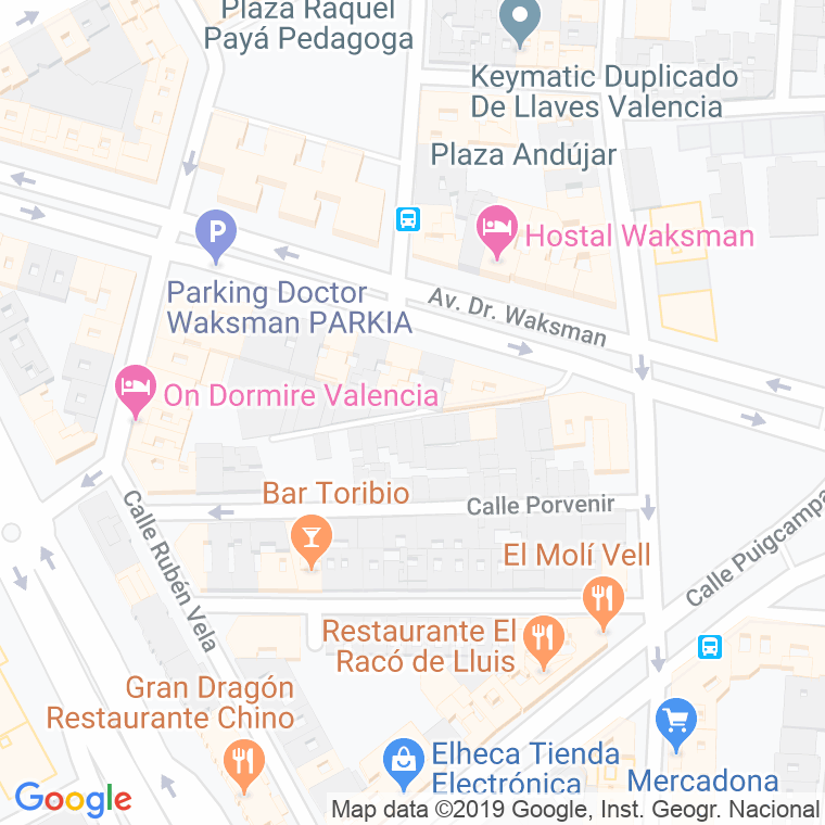 Código Postal calle Mas Y Boher en Valencia