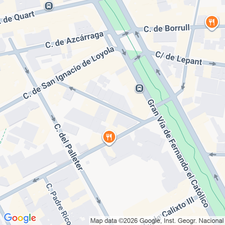 Código postal de Peris y Valero, Avenida (impares del 1 al 115)  (pares del 2 al Final) en Valencia