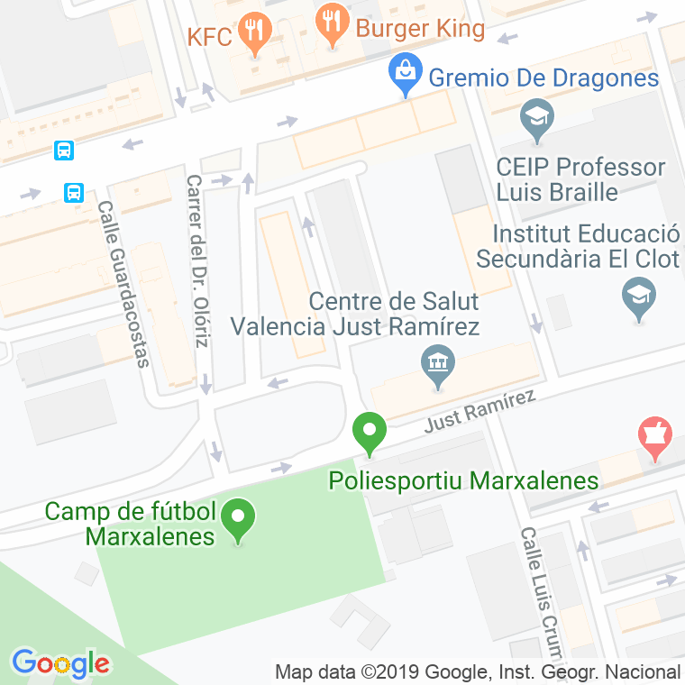 Código Postal calle Peris, plaza en Valencia