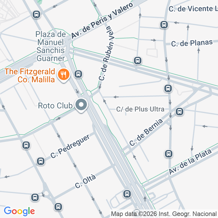Código postal de Ruben Vela   (impares del 1 al 43)  (pares del 2 al 34) en Valencia