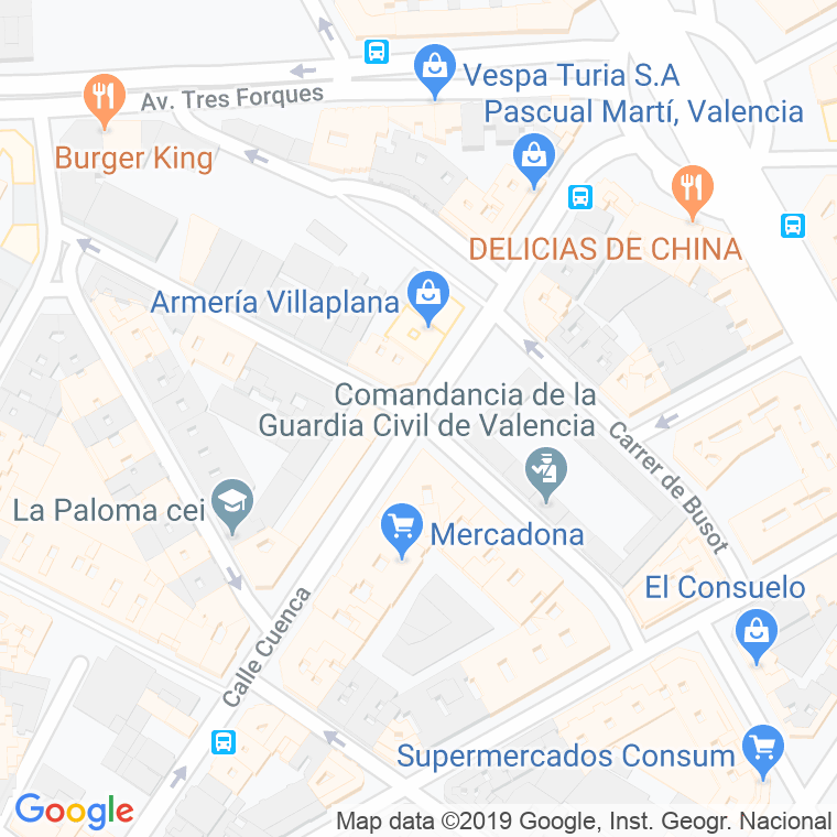 Código Postal calle Calamocha   (Impares Del 1 Al 13)  (Pares Del 2 Al 4) en Valencia