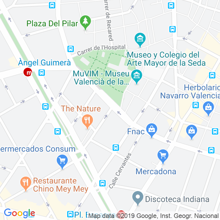 Código Postal calle Espartero en Valencia