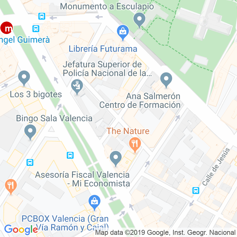 Código Postal calle Maria Llacer en Valencia