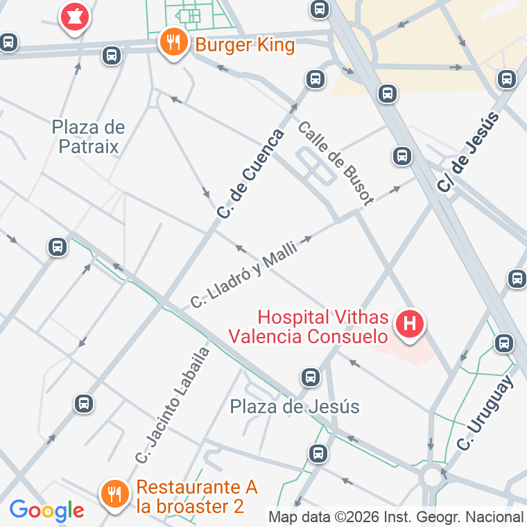 Código postal de Poeta Mosen Fenollar en Valencia