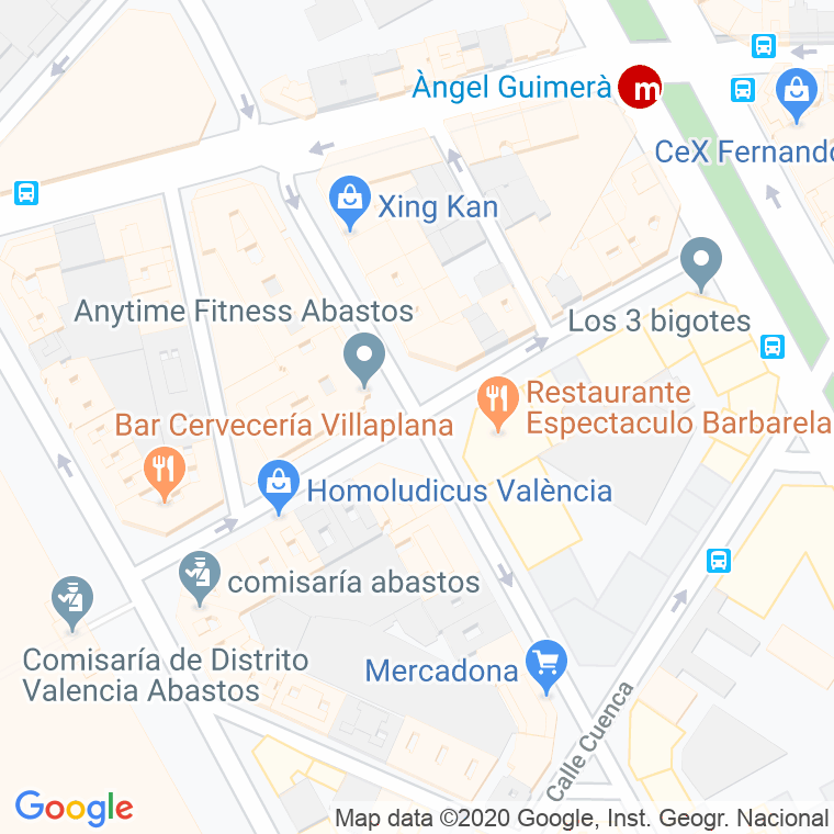 Código Postal calle Historiador Sanchis Sivera en Valencia
