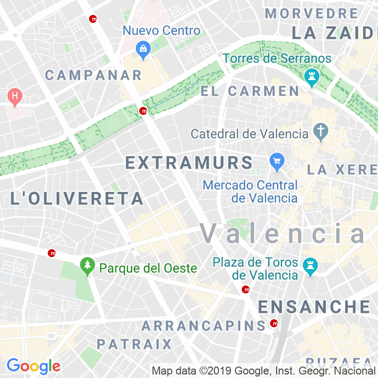 Código Postal calle Matadero General en Valencia