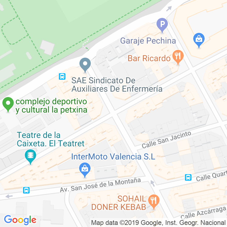 Código Postal calle Teruel en Valencia