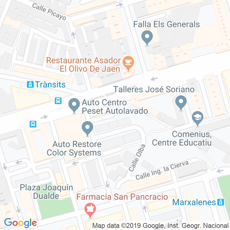 Código Postal calle Academico Castañeda en Valencia