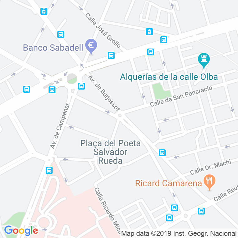 Código Postal calle Alcublas en Valencia