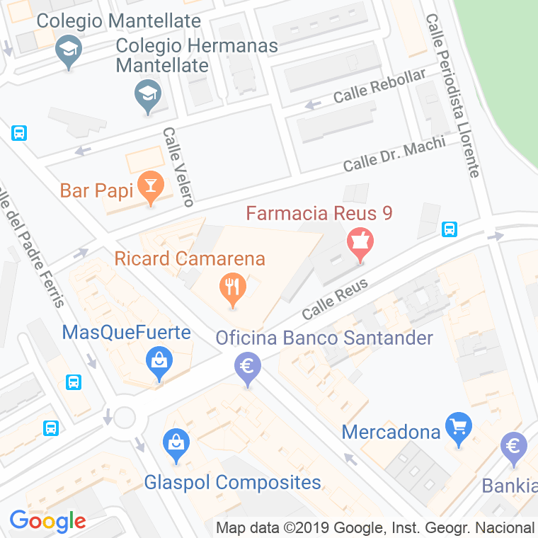 Código Postal calle Bomba en Valencia