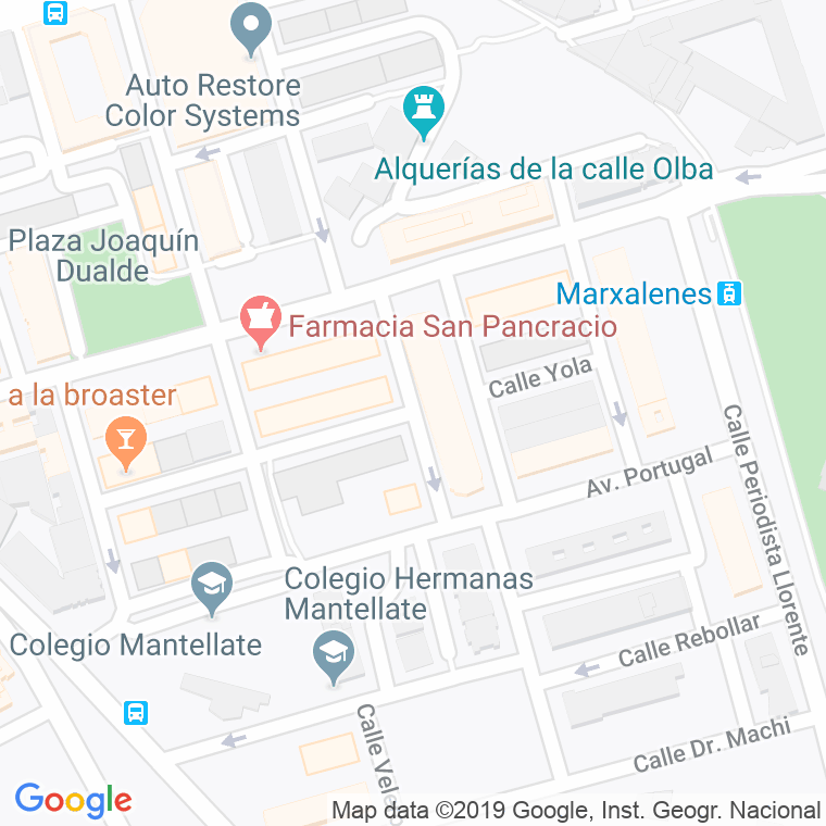 Código Postal calle Fragata en Valencia