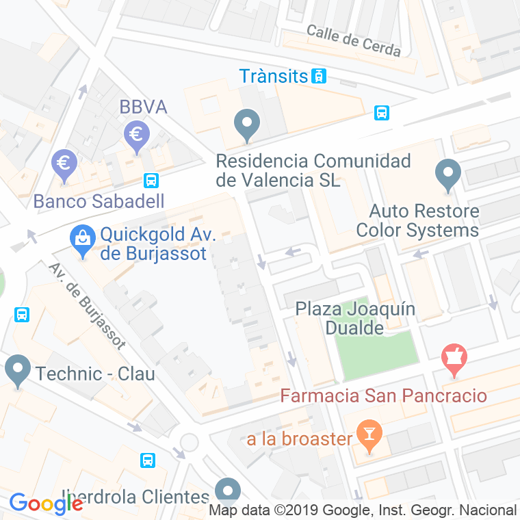 Código Postal calle Goleta en Valencia