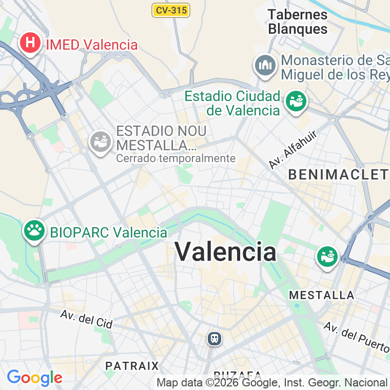 Código postal de Trirreme en Valencia