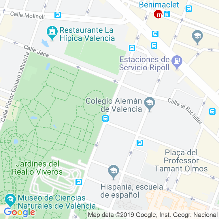 Código Postal calle Botanico Cabanilles   (Impares Del 1 Al 7)  (Pares Del 2 Al 32) en Valencia
