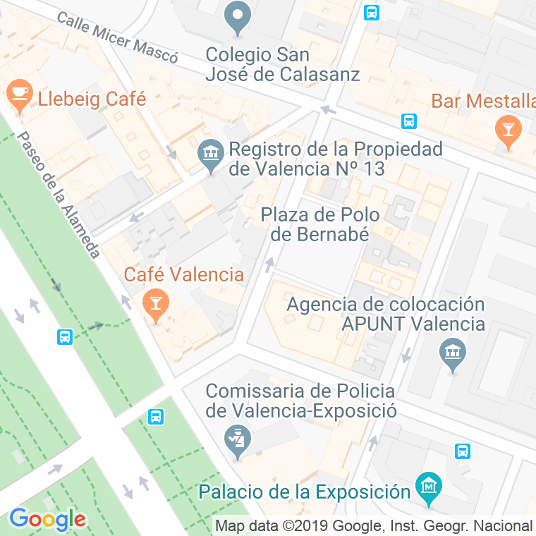 Código Postal calle Don Armando Palacio Valdes en Valencia