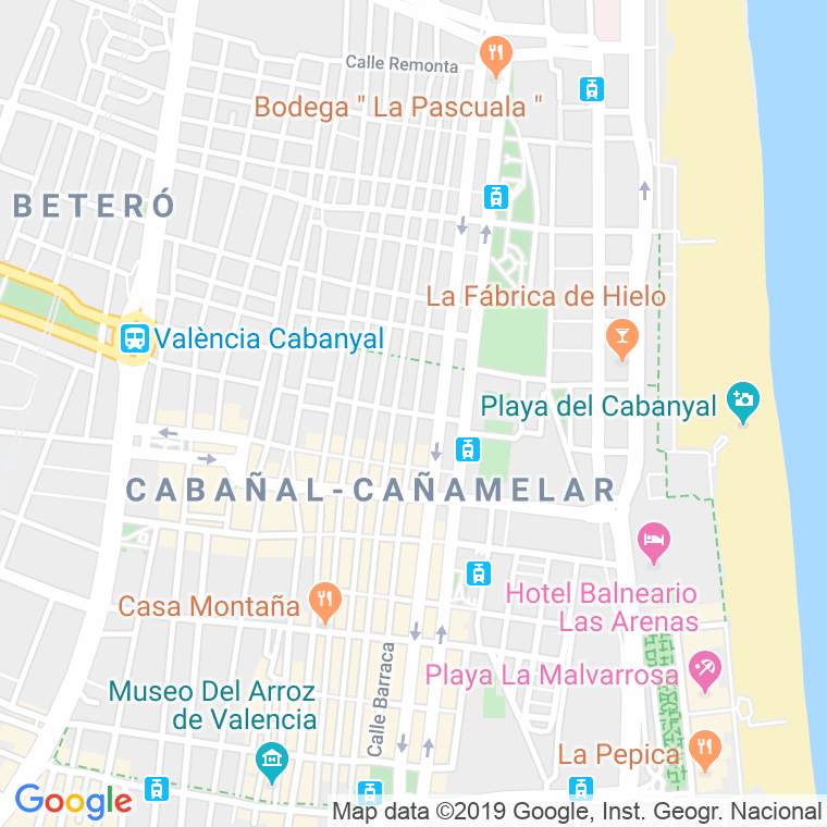 Código Postal calle Barraca en Valencia