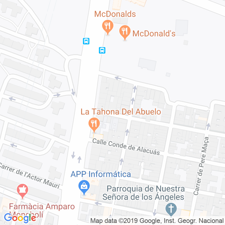 Código Postal calle Barrio Llamosi en Valencia