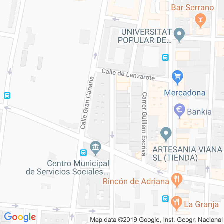 Código Postal calle Berenguer De Montoliu en Valencia