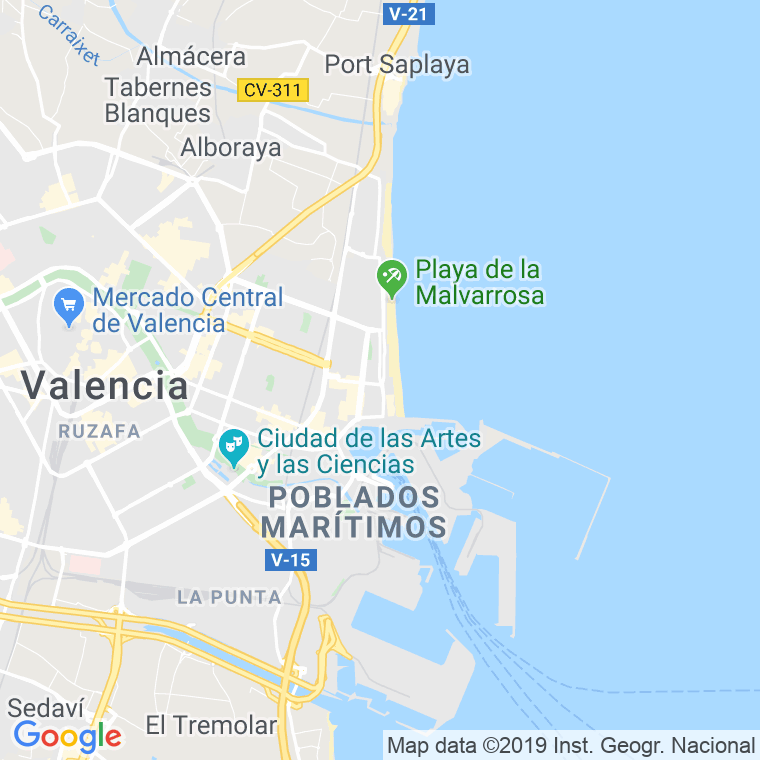 Código Postal calle Callao, El en Valencia