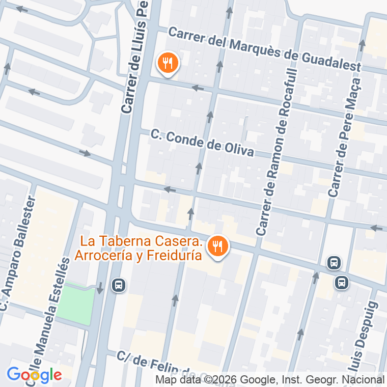 Código postal de Conde de Almenara en Valencia