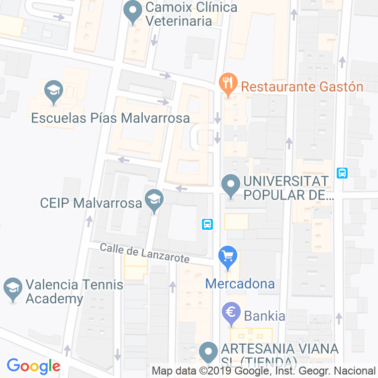 Código Postal calle Isla De Fuerteventura en Valencia