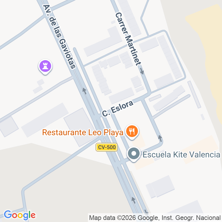 Código postal de Eslora (perellonet) en Valencia