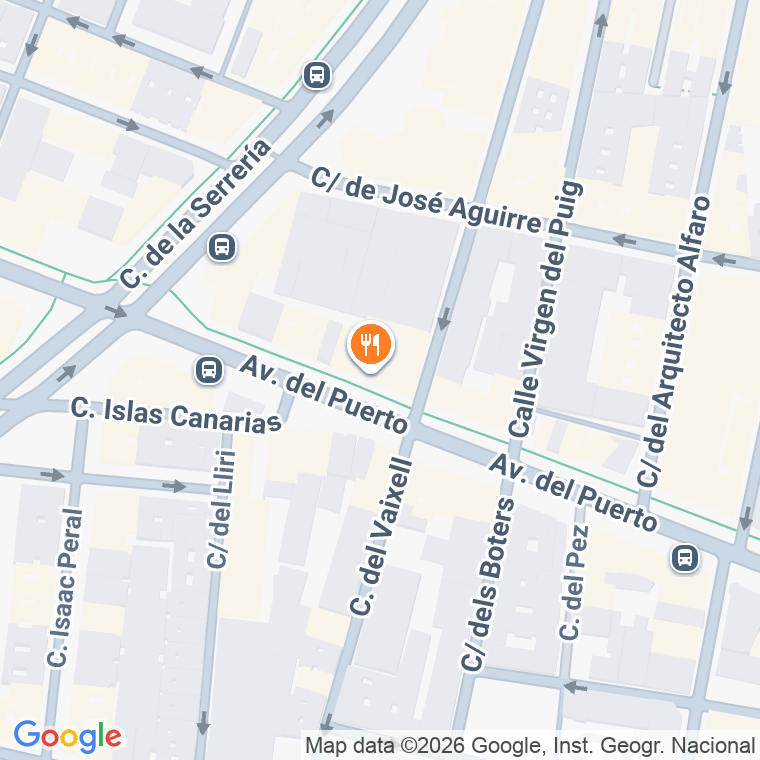 Código postal de Plata, Avenida (impares del 1 al 43)  (pares del 2 al Final) en Valencia