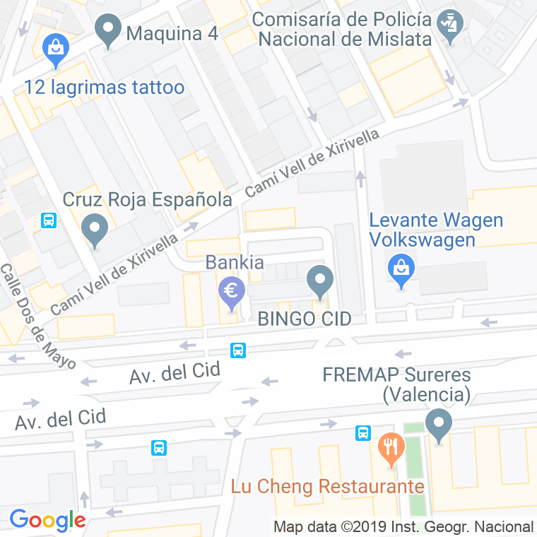 Código Postal calle Eduardo Marquina, plaza en Valencia