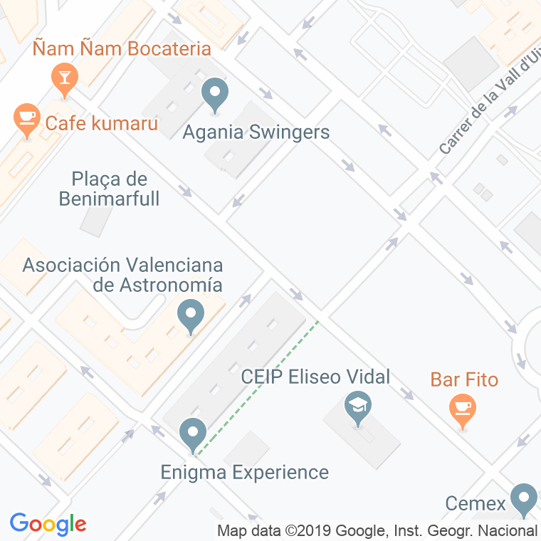 Código Postal calle Musico Gomis en Valencia