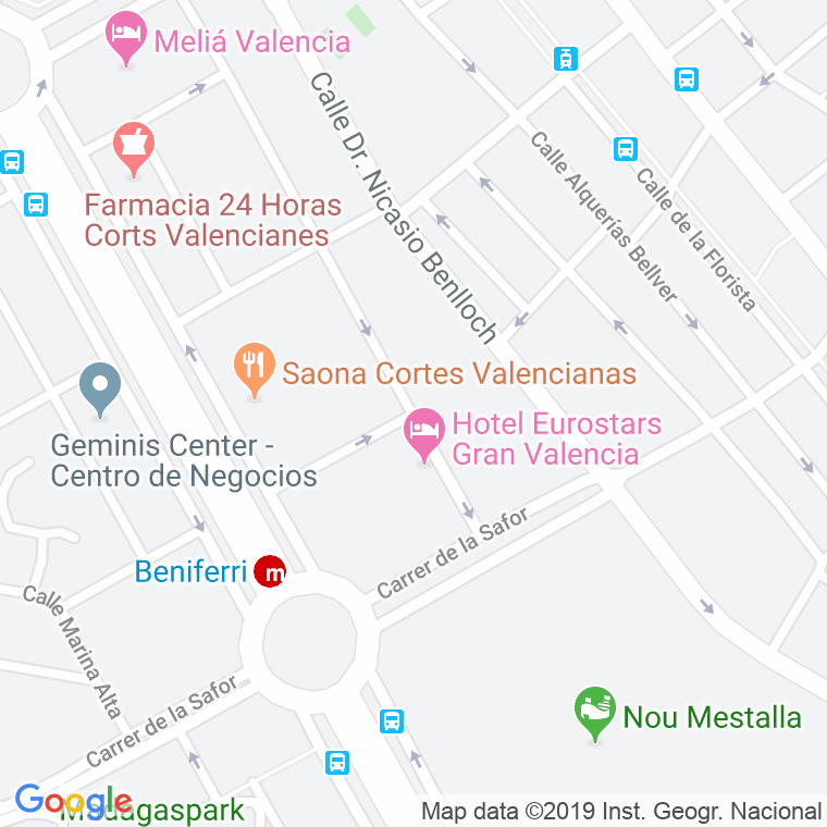 Código Postal calle Alt Palancia L', carrer en Valencia