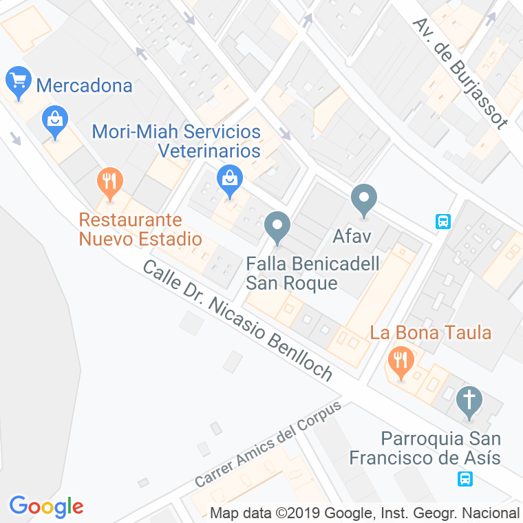 Código Postal calle Ceramista Mateu en Valencia