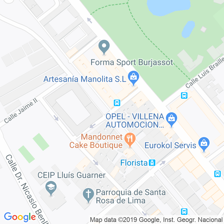 Código Postal calle Cuartell en Valencia
