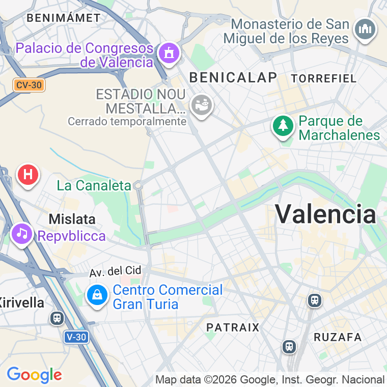 Código postal de Don Juan de Aguilar en Valencia