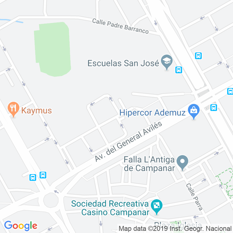 Código Postal calle Escultor Garcia Mas en Valencia