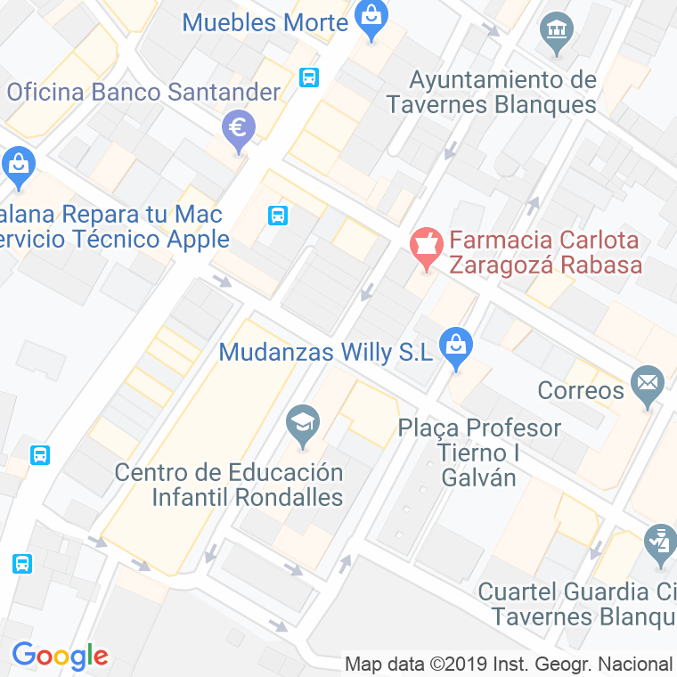 Código Postal calle Doctor Peset (Tavernes Blanques) en Valencia
