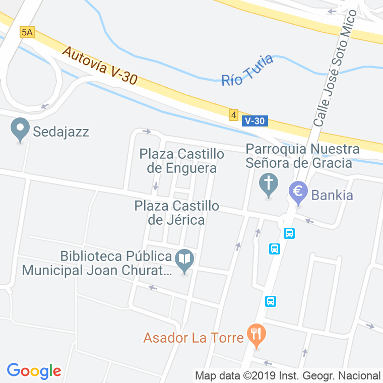 Código Postal calle Castillo Enguera, plaza en Valencia