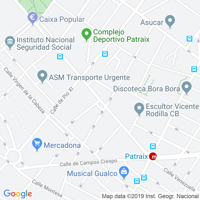 Código Postal calle Escultor Ricard Boix en Valencia