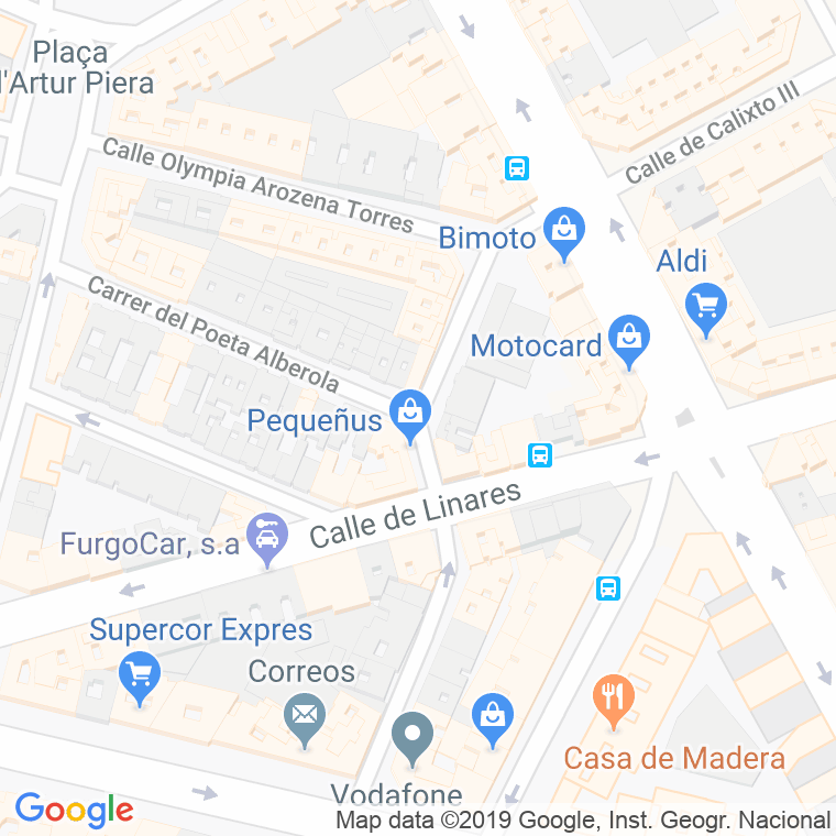 Código Postal calle Almoines en Valencia