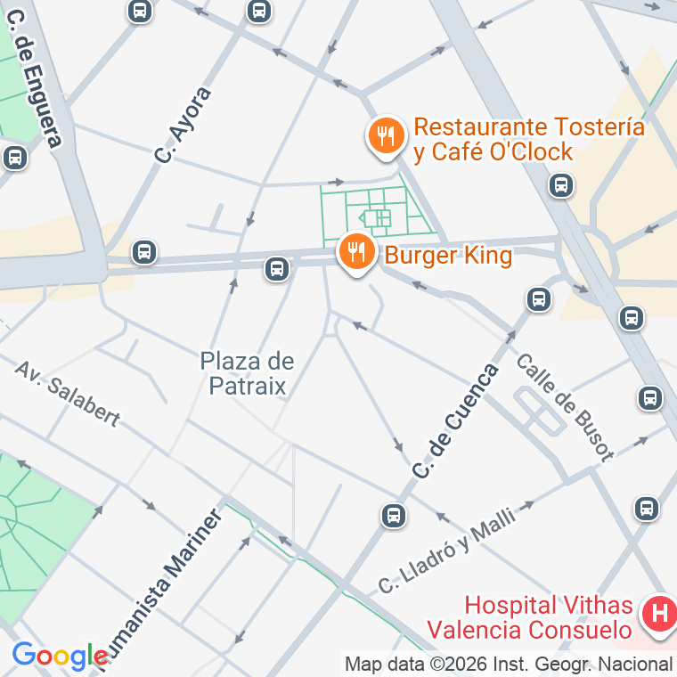 Código postal de Baron de Patraix en Valencia