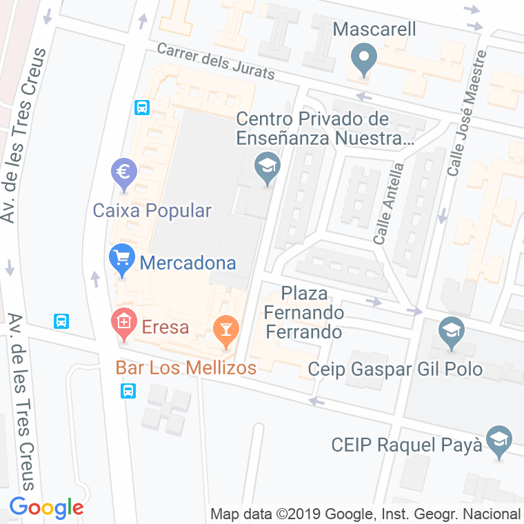 Código Postal calle Jumilla en Valencia