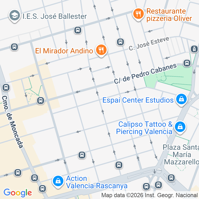 Código postal de Berni y Catala en Valencia