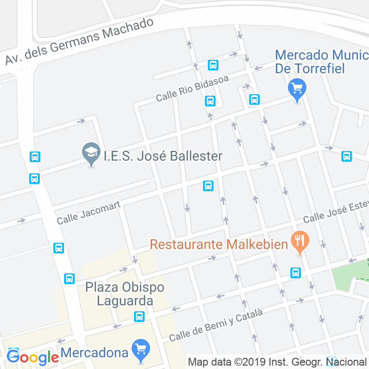 Código Postal calle Doctor Rodriguez De La Fuente en Valencia