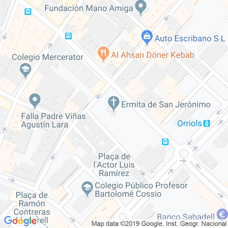 Código Postal calle Ermita Del Rincon en Valencia