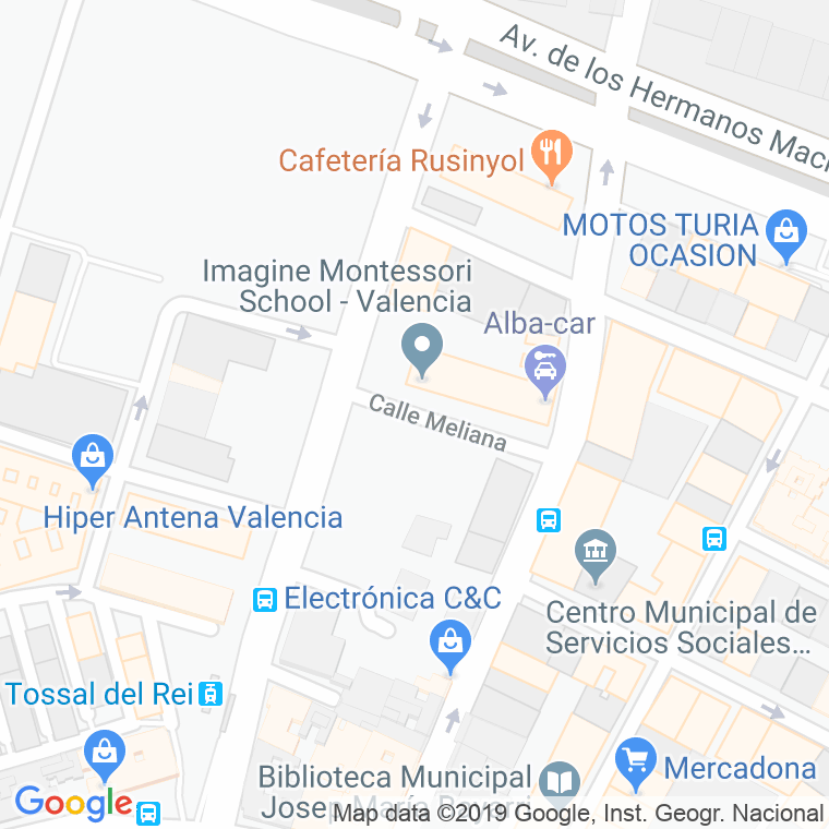 Código Postal calle Meliana en Valencia