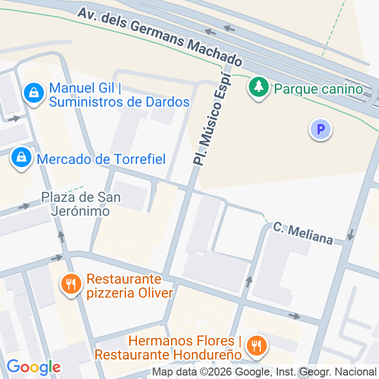 Código postal de Musico Espi, Plaza en Valencia