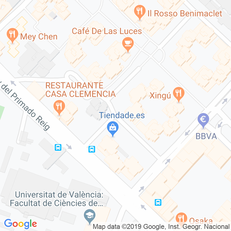 Código Postal calle Doctor Garcia Brustenga en Valencia