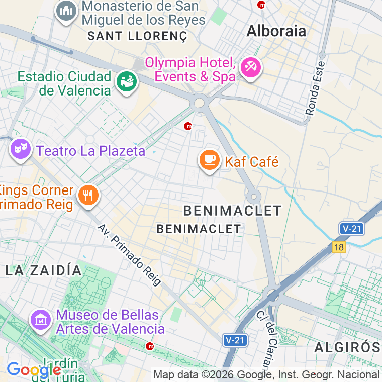 Código postal de Nuestra Señora de la Asuncion en Valencia