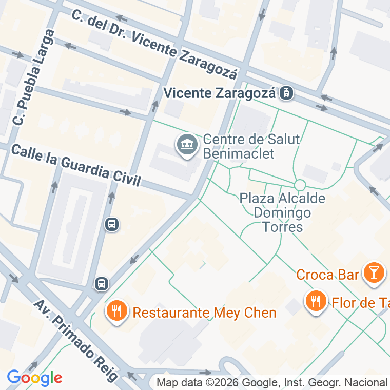 Código postal de Ramon Asensio en Valencia