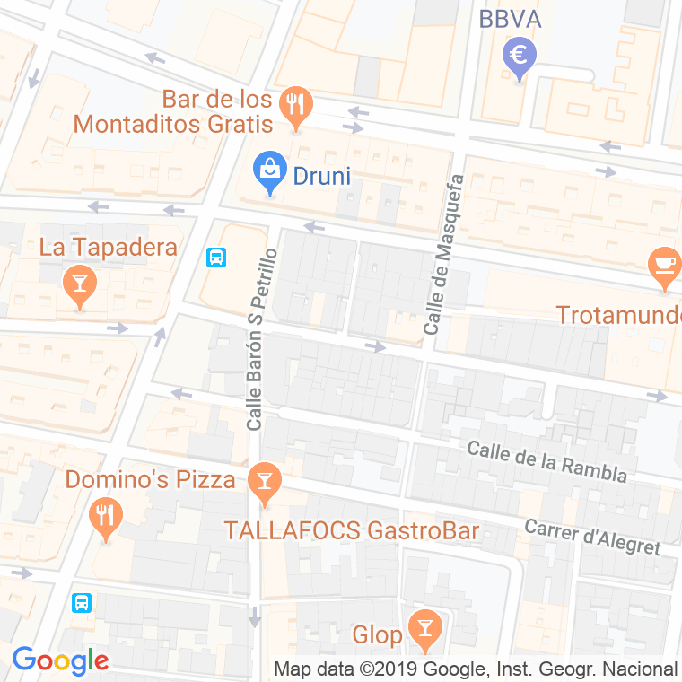 Código Postal calle Rector Zaragoza en Valencia